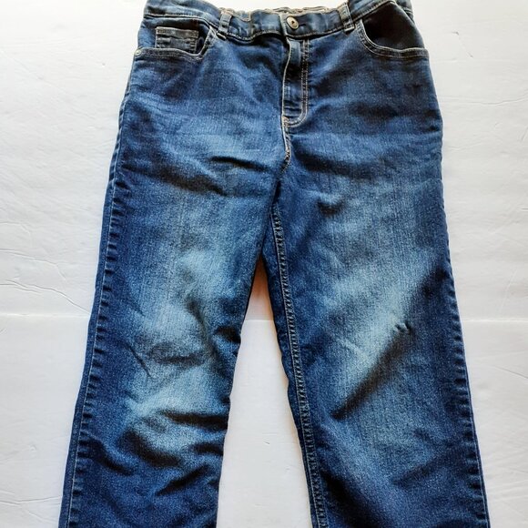 Oshkosh Boys Jeans Dark Wash Classic Adjustable Waist Size 14 - Picture 1 of 10